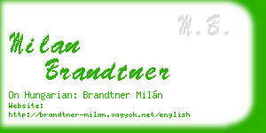 milan brandtner business card